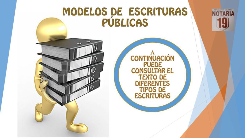 MODELOS Y MINUTAS DE ESCRITURAS PÚBLICAS - Notaría 19 . Servicios  notariales Bogota
