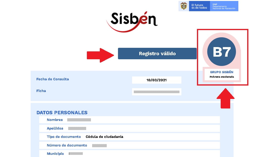 CERTIFICADO DEL SISBEN IV - NotarÃ­a 19 . Servicios notariales Bogota